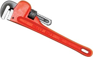 Red straight pipe wrench